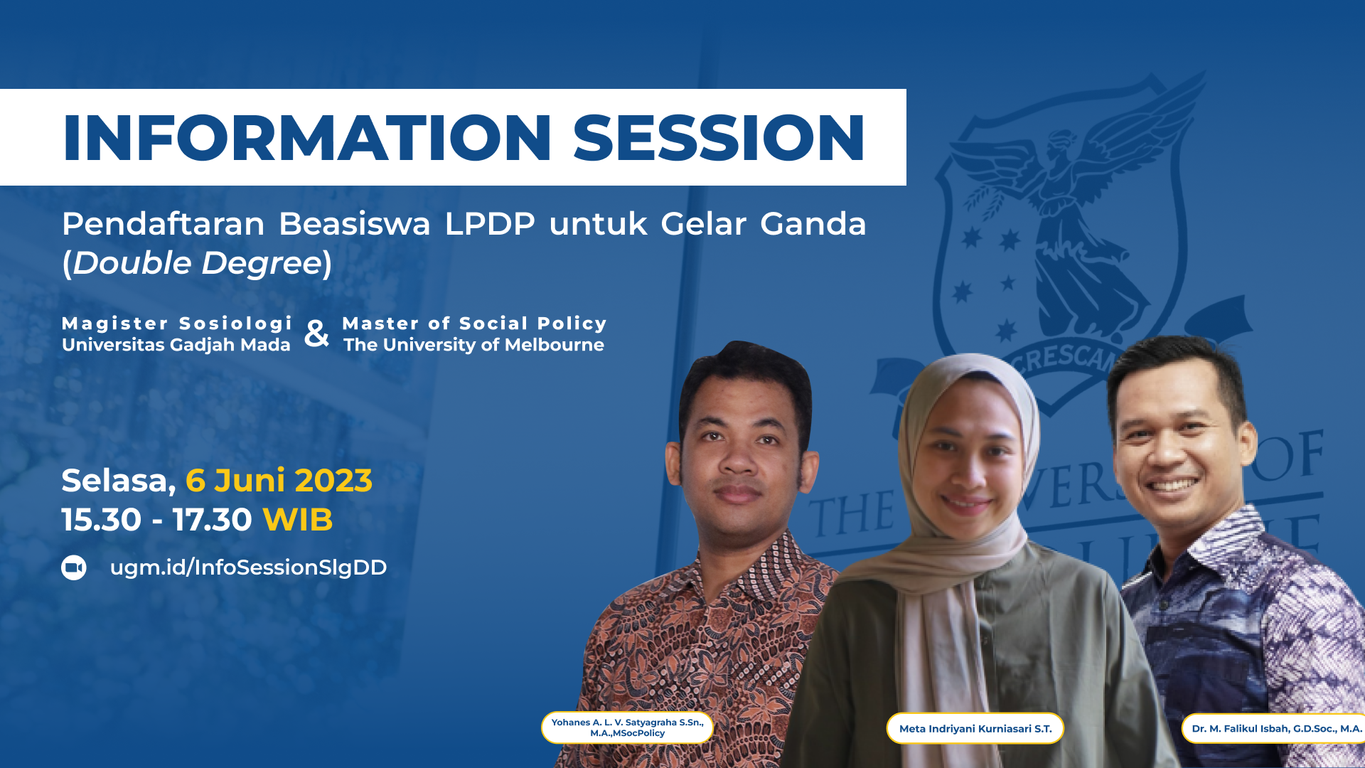 Info Session Sosiologi Double Degree dan Master of Social Policy The